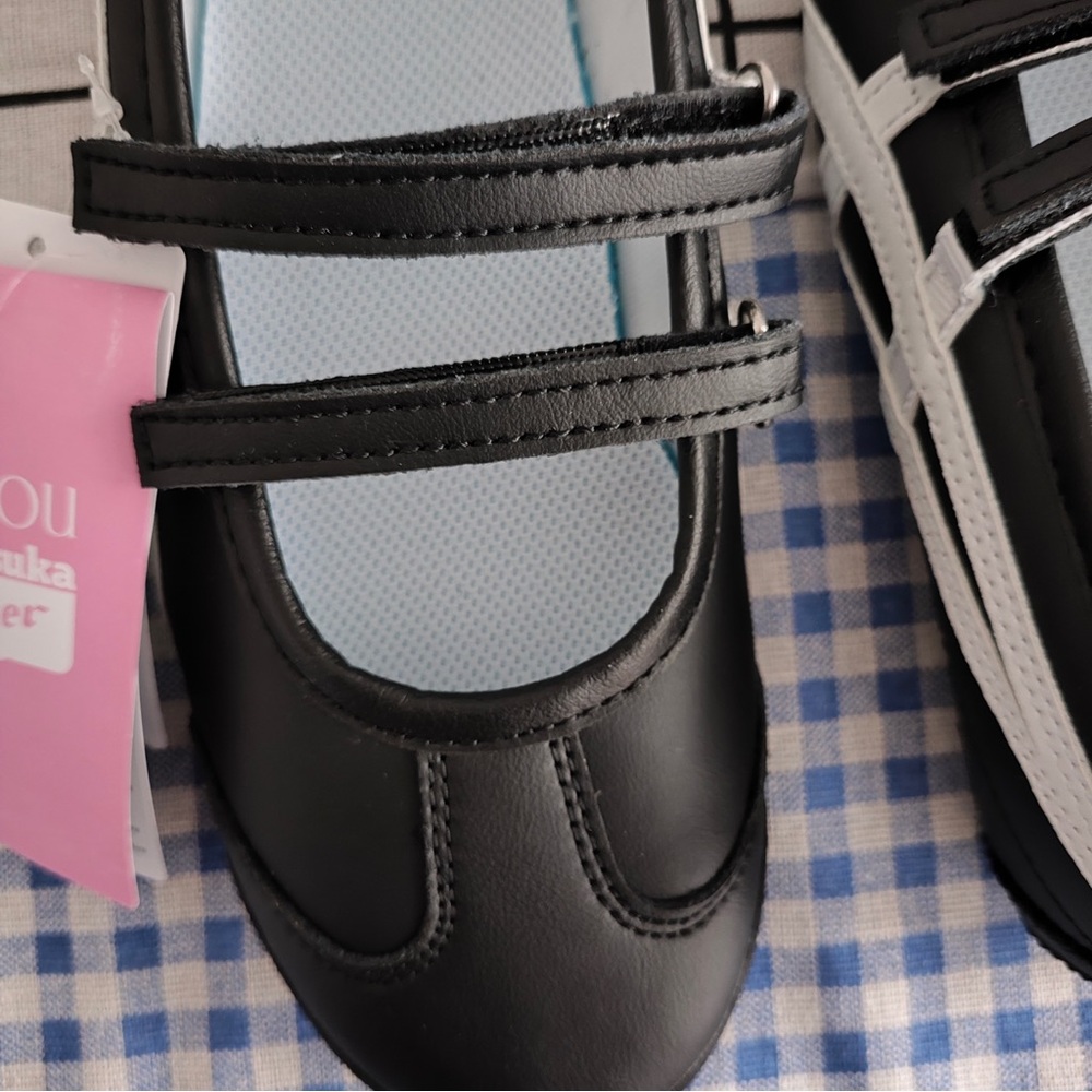 Onitsuka Tiger by Asics Black and White Double-Strap Mary Janes - Picture 3 of 5